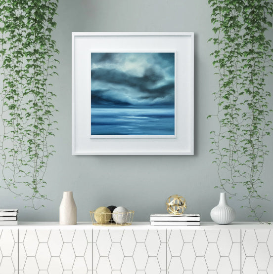 Blue Beyond- Original Painting by Magda Malak - Magda Malak Art