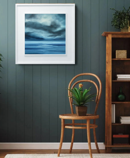 Blue Beyond- Original Painting by Magda Malak - Magda Malak Art