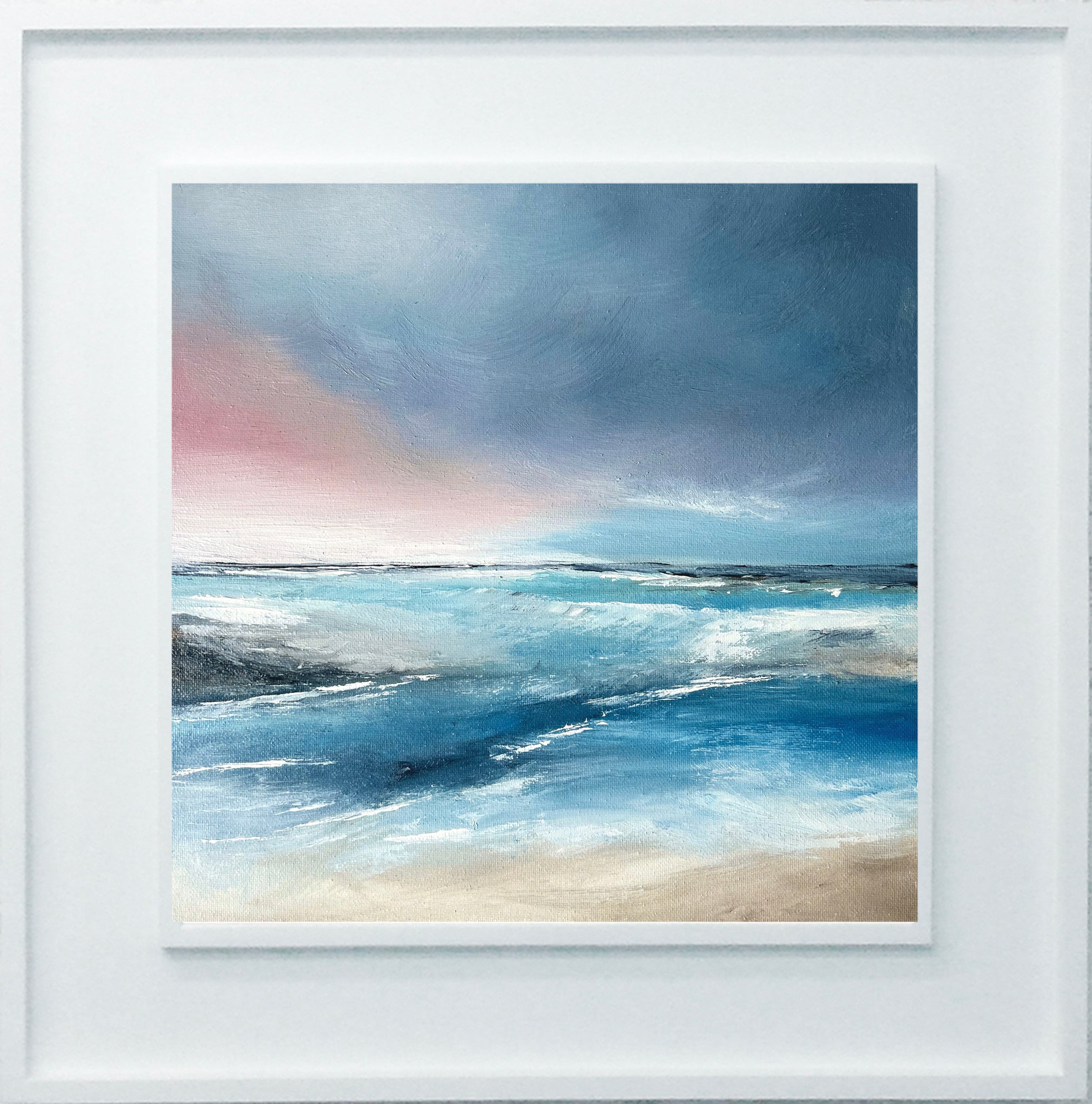 Crimson Glimpses - Original Painting by Magda Malak- - Magda Malak Art