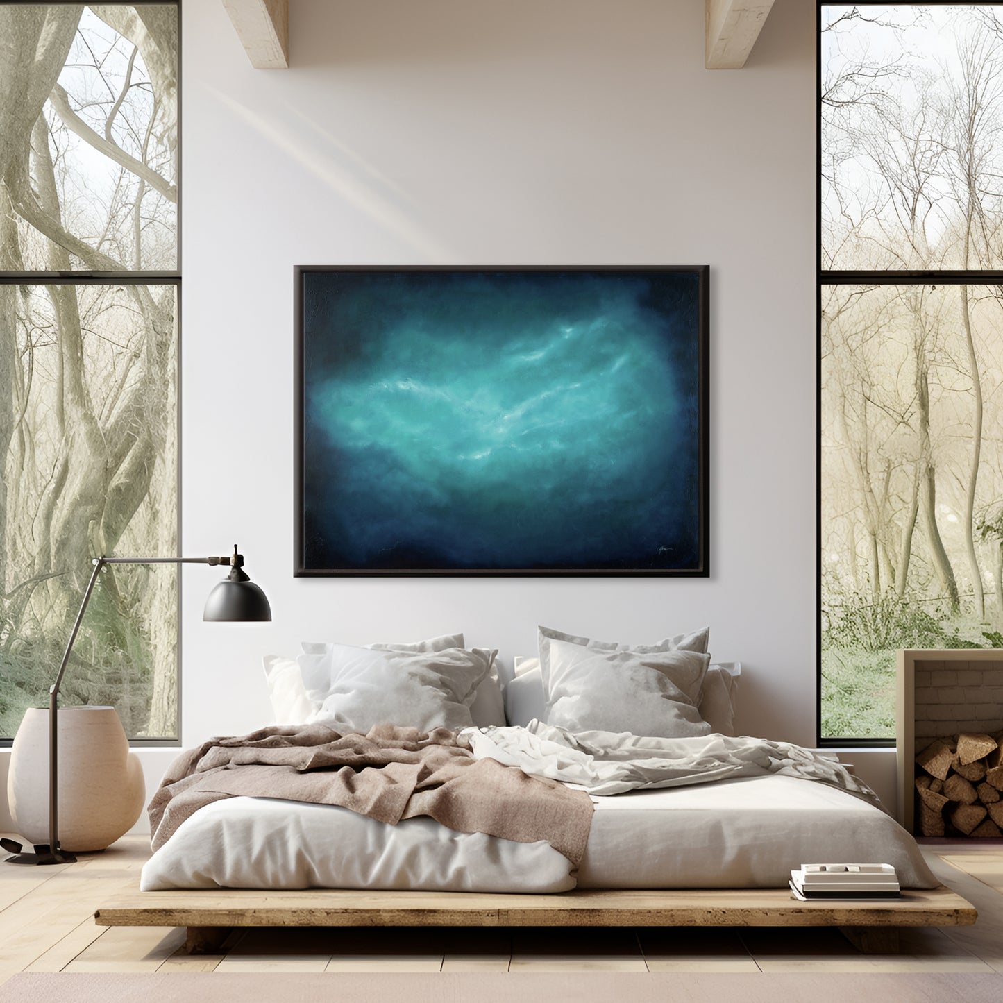From The Darkness- Original Abstract Painting by Magda Malak - Magda Malak Art
