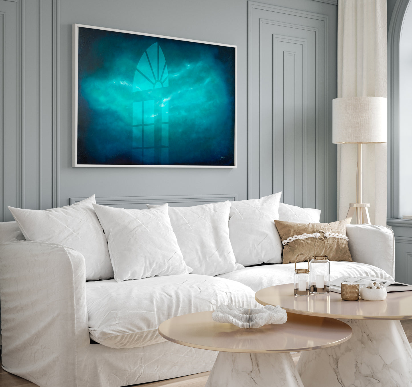 From The Darkness- Original Abstract Painting by Magda Malak - Magda Malak Art