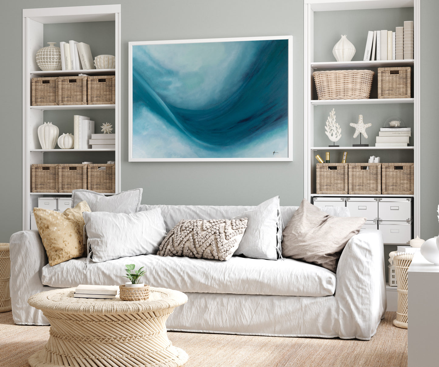 Lifeline- Original Abstract Painting by Magda Malak - Magda Malak Art