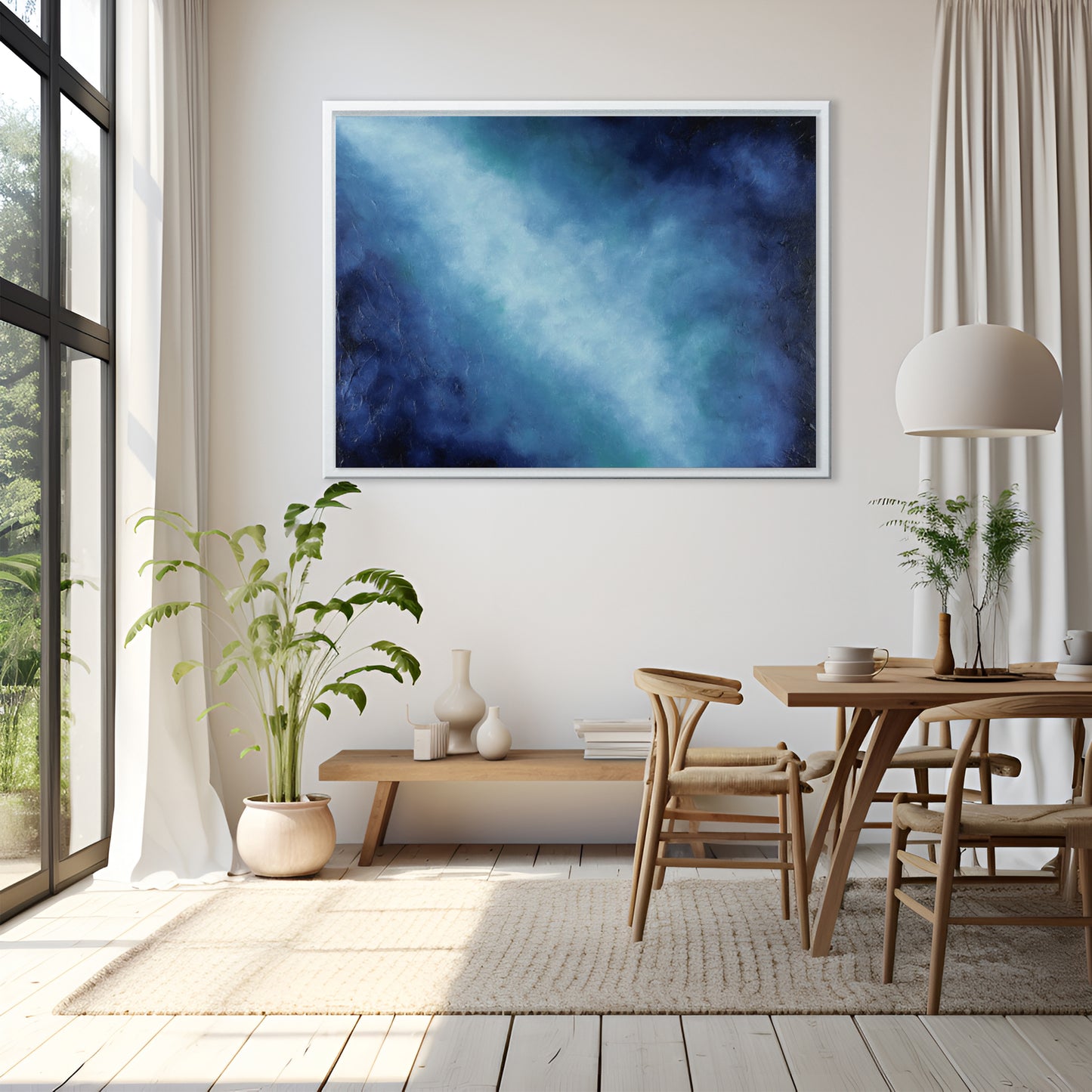 Light of Tranquility- Original Abstract Painting by Magda Malak - Magda Malak Art