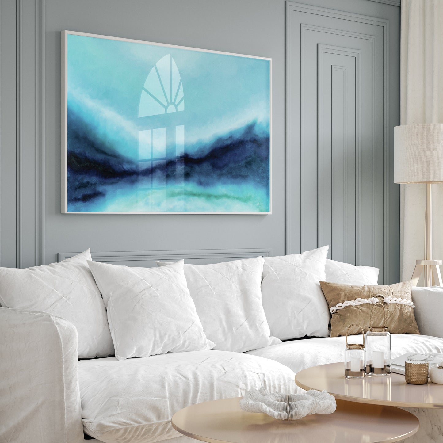 Minerva- Original Abstract Painting by Magda Malak - Magda Malak Art