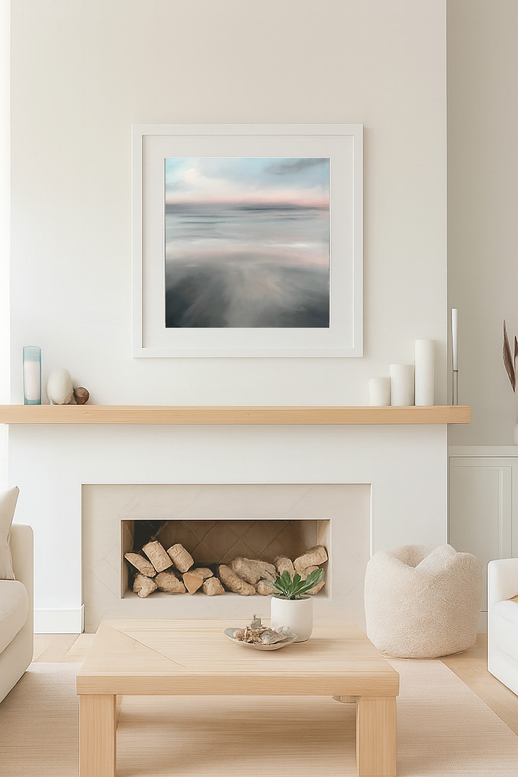 Clouding of Consciousness- Abstract Seascape Fine Art Print on Paper