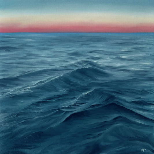 Modern_Contemporary_Seascape_Fine_Art_oil_painting_by_magda_malak_ the quiet between