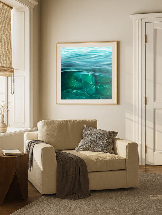 Stone Water Fine Art Print - Magda Malak Art