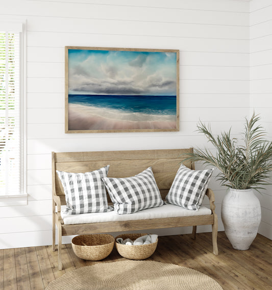 Distance- Original Atmospheric Realism Seascape Fine Art - Magda Malak Art