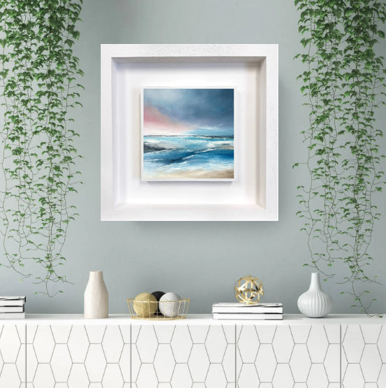 Crimson Glimpses - Original Painting by Magda Malak- - Magda Malak Art