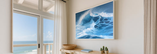 Large Seascape Art for Minimal Interiors