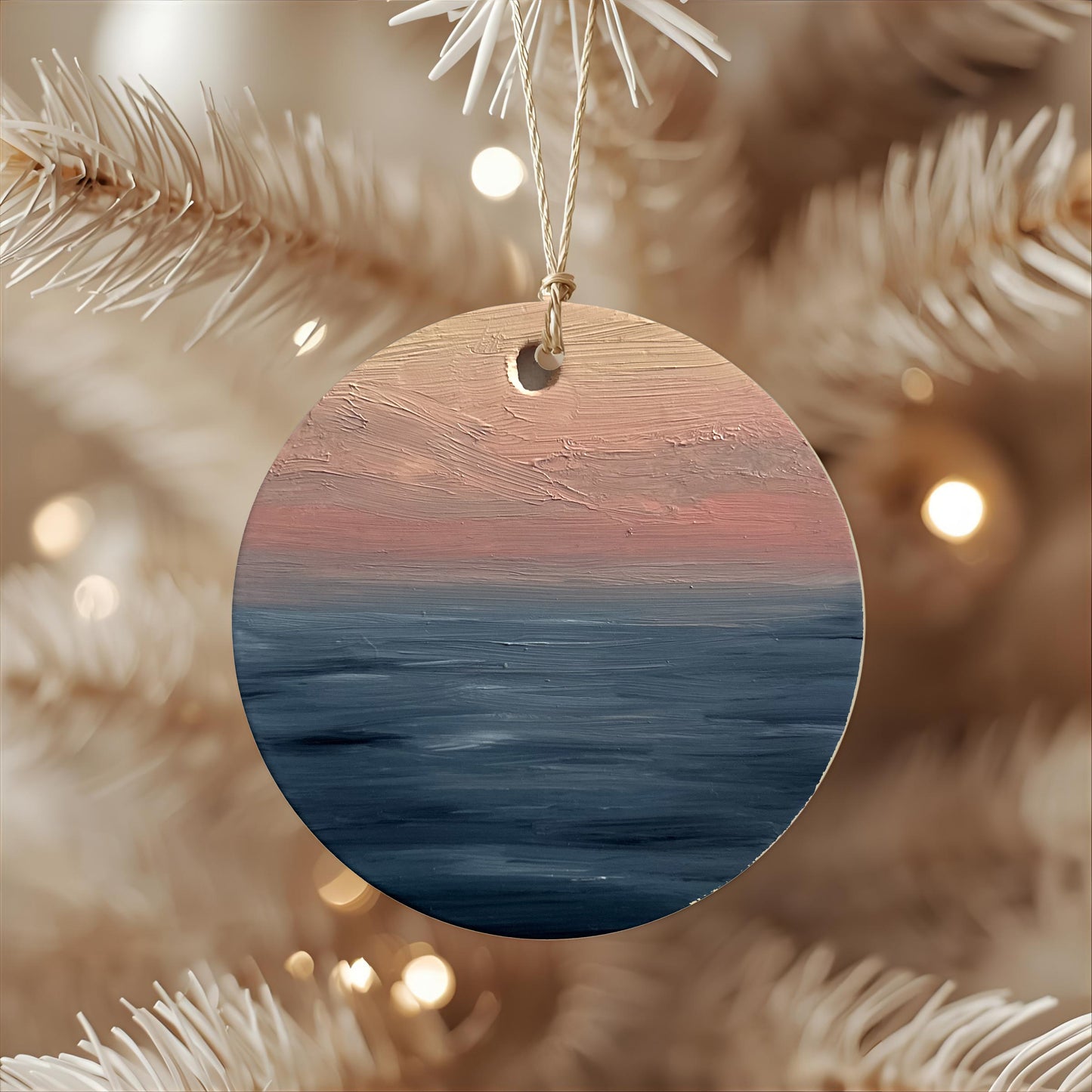 Charity Seascape Christmas Bauble - Magda Malak Art