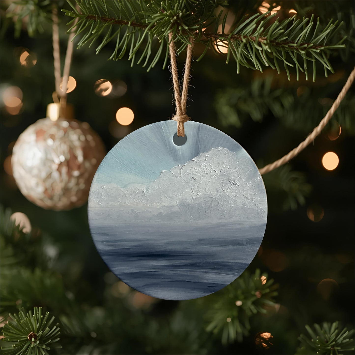 Charity Seascape Christmas Bauble - Magda Malak Art