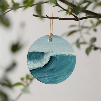 Charity Seascape Christmas Bauble - Magda Malak Art