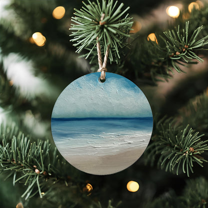 Charity Seascape Christmas Bauble - Magda Malak Art