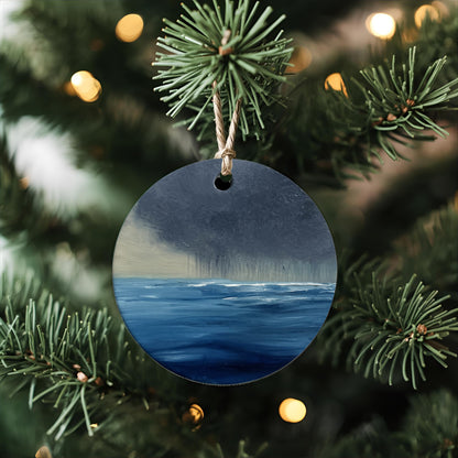 Charity Seascape Christmas Bauble - Magda Malak Art