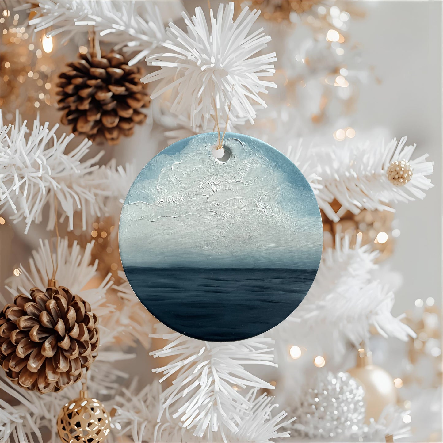 Charity Seascape Christmas Bauble - Magda Malak Art
