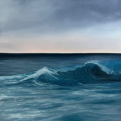 New Dawn- Original Contemporary Seascape Oil Painting - Magda Malak Art