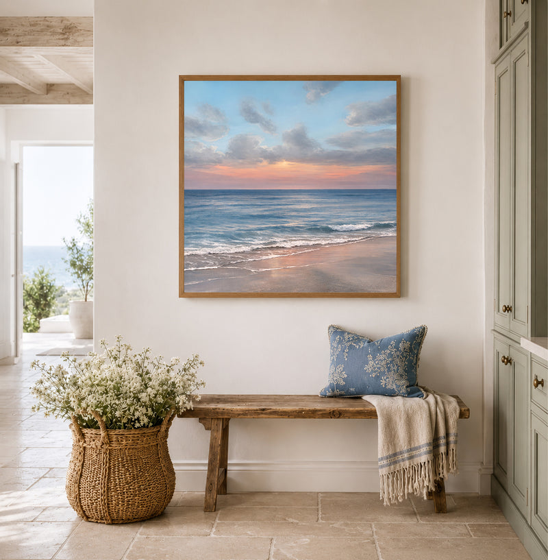 A Gentle Sigh, original oil seascape painting by Magda Malak