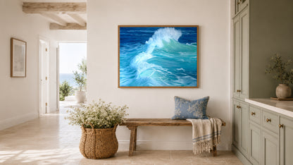 A Beautiful Reckoning, original oil seascape painting by Magda Malak