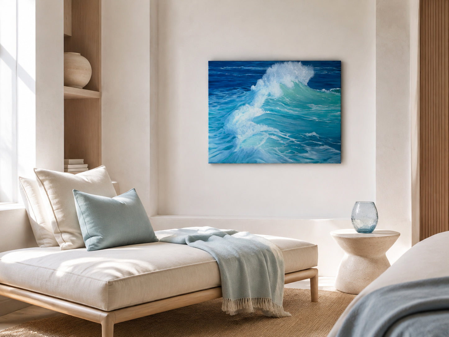 A Beautiful Reckoning, original oil seascape painting by Magda Malak