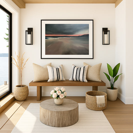 After Hours- Abstract Seascape Fine Art Print on Paper