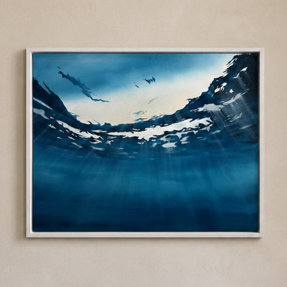 Ascent, original oil seascape painting by Magda Malak