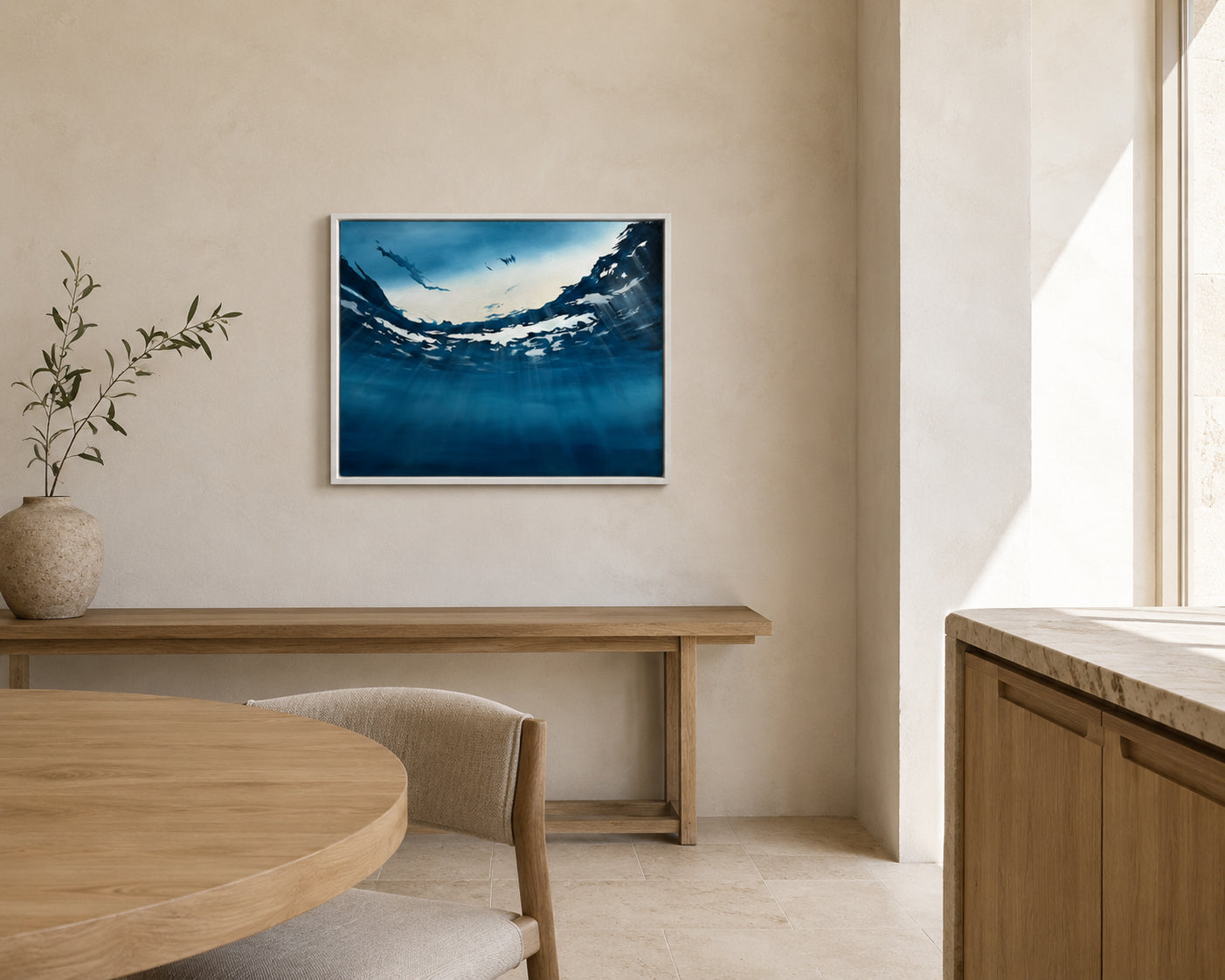 Ascent, original oil seascape painting by Magda Malak