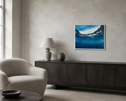 Ascent, original oil seascape painting by Magda Malak