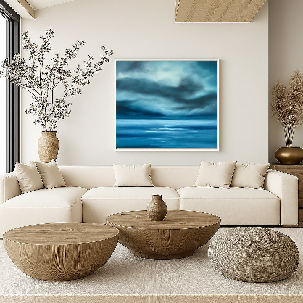 The Blue Beyond- Fine Art Abstract Seascape Canvas Print