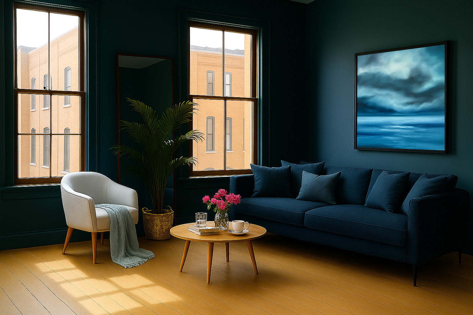 The Blue Beyond- Fine Art Abstract Seascape Canvas Print