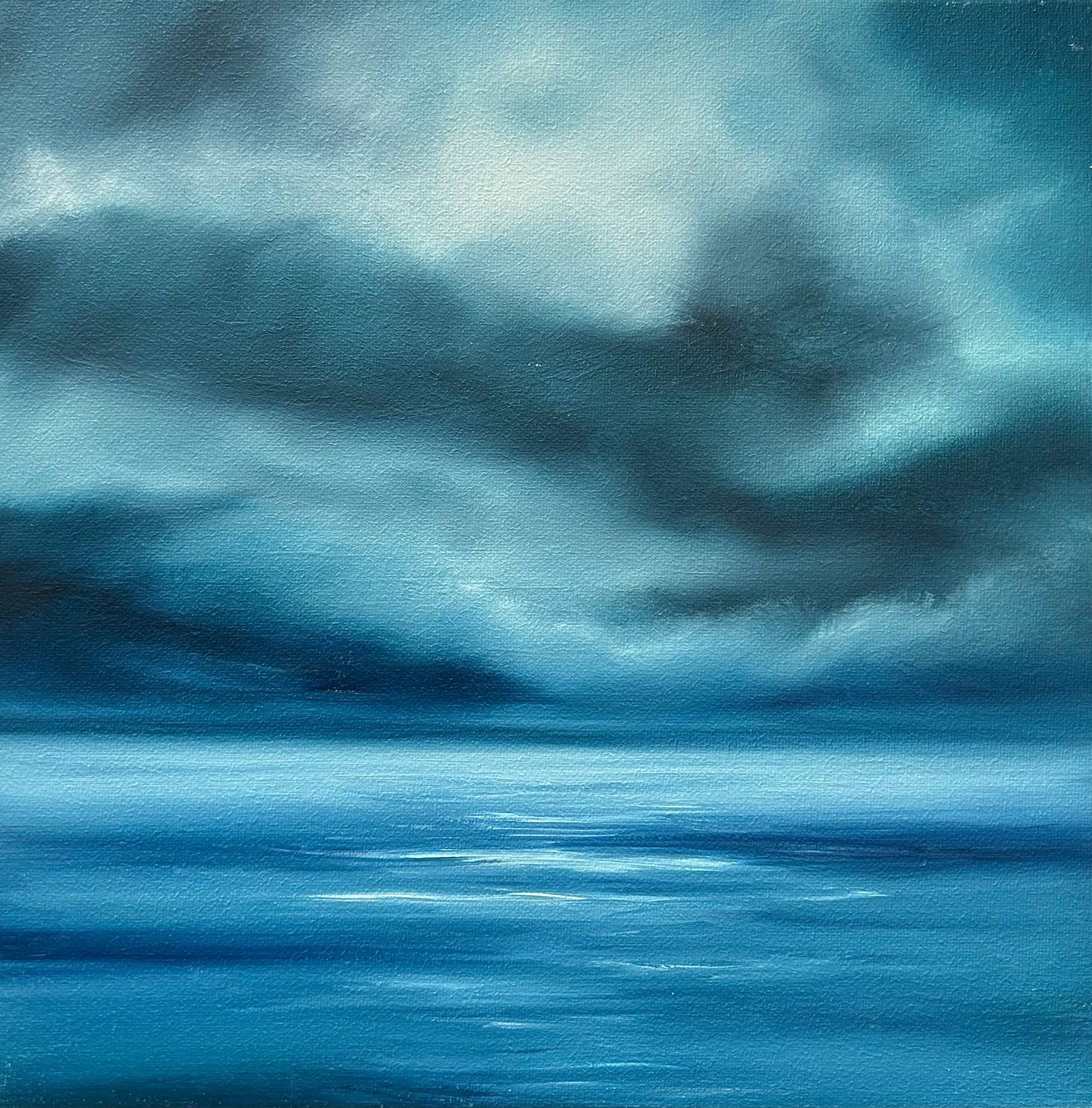 Blue Beyond- Original Abstract Seascape Fine Art by Magda Malak