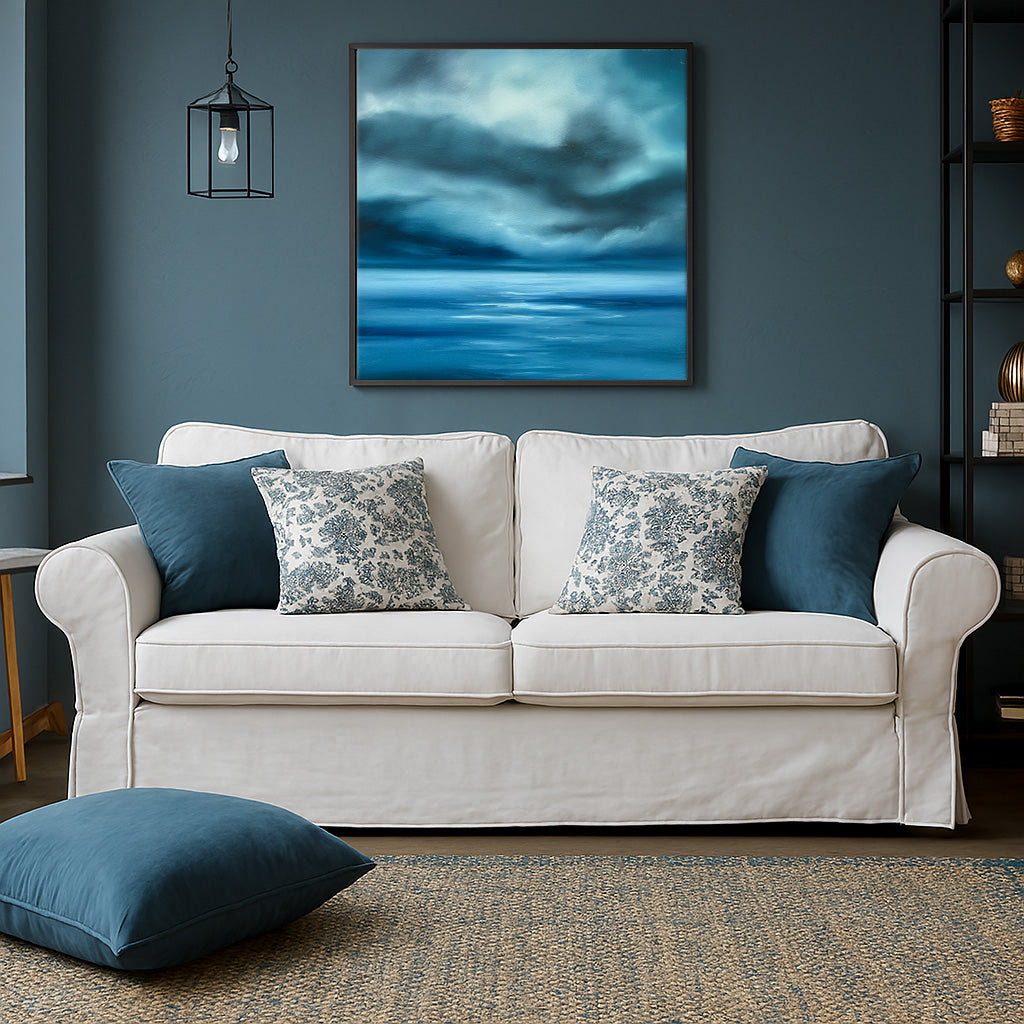 The Blue Beyond- Fine Art Abstract Seascape Canvas Print