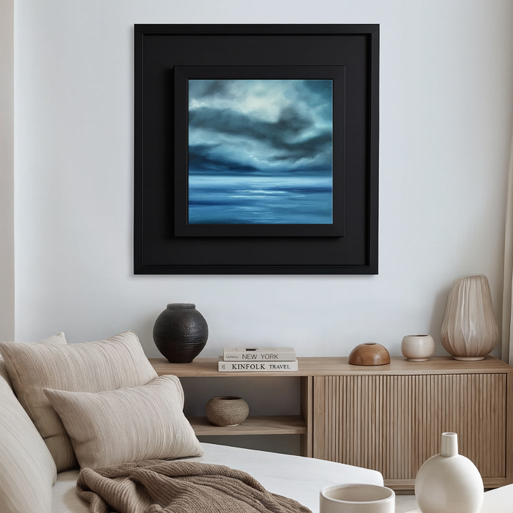 Blue Beyond- Original Abstract Seascape Fine Art by Magda Malak