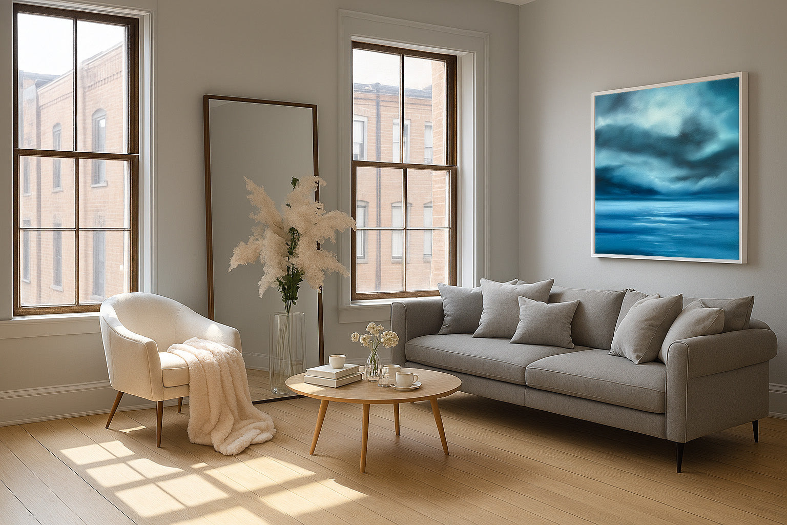 The Blue Beyond- Fine Art Abstract Seascape Canvas Print