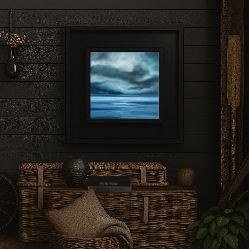 Blue Beyond- Original Abstract Seascape Fine Art by Magda Malak