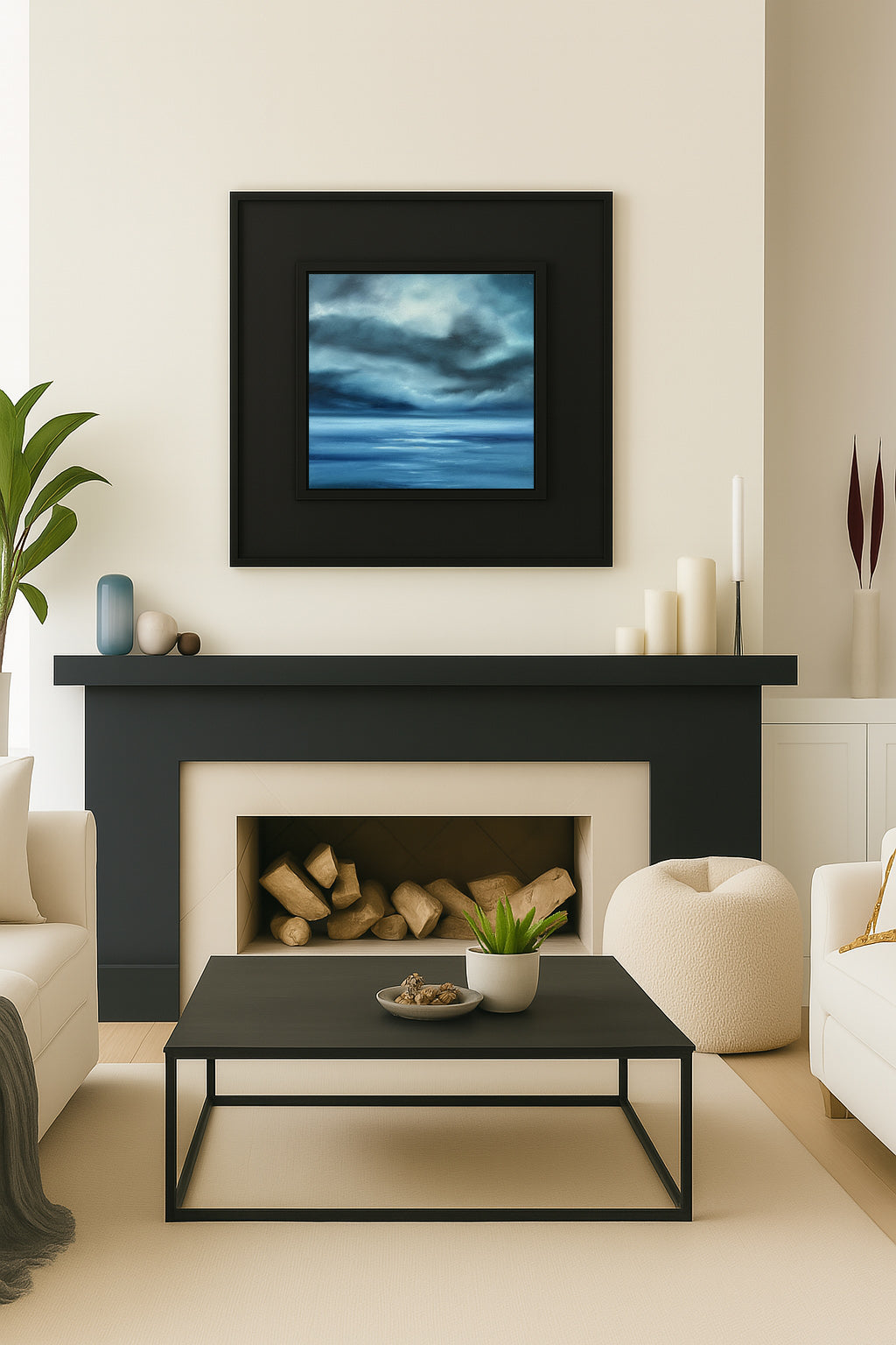 Blue Beyond- Original Abstract Seascape Fine Art by Magda Malak