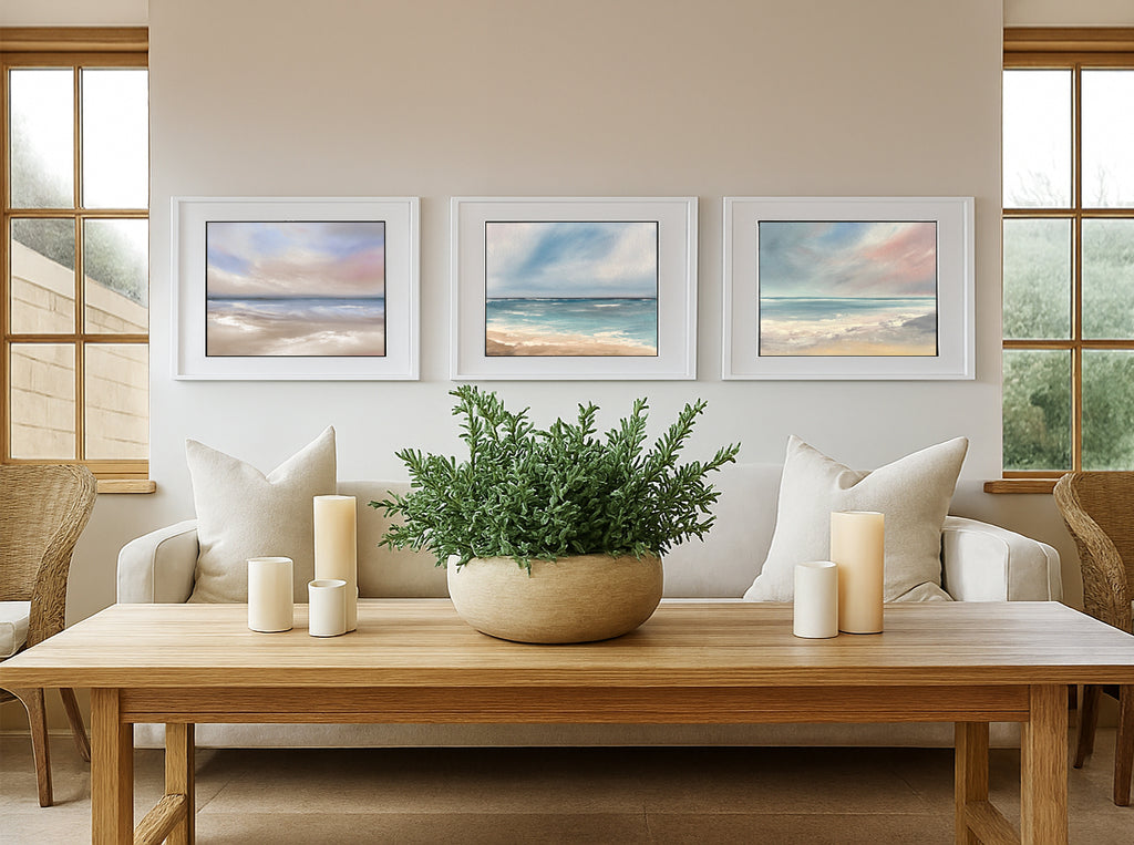 I Am Here -  Original Abstract Seascape Fine Art by Magda Malak