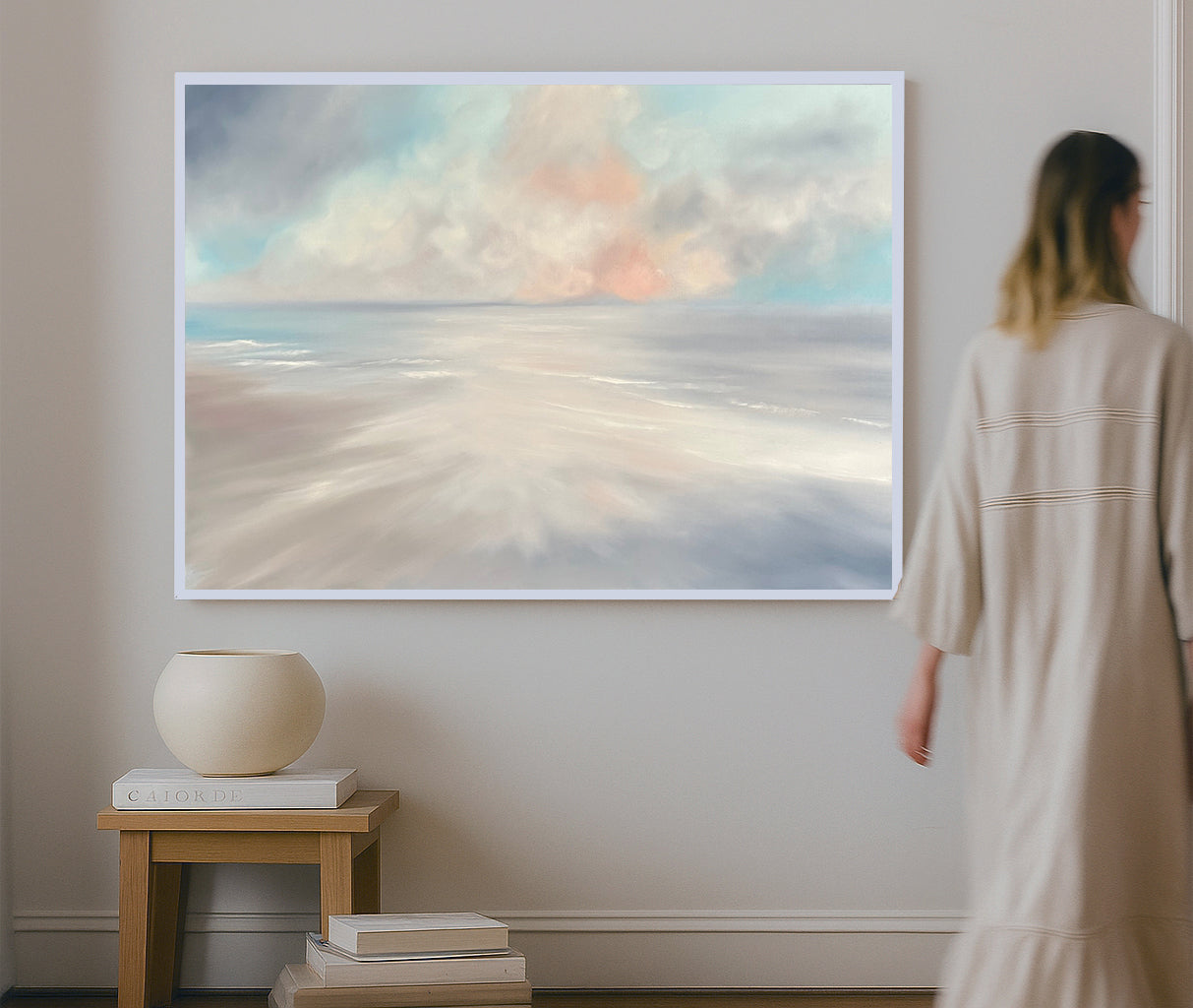 Ethereal Dreams- Original Atmospheric Realism Seascape Fine Art by Magda Malak