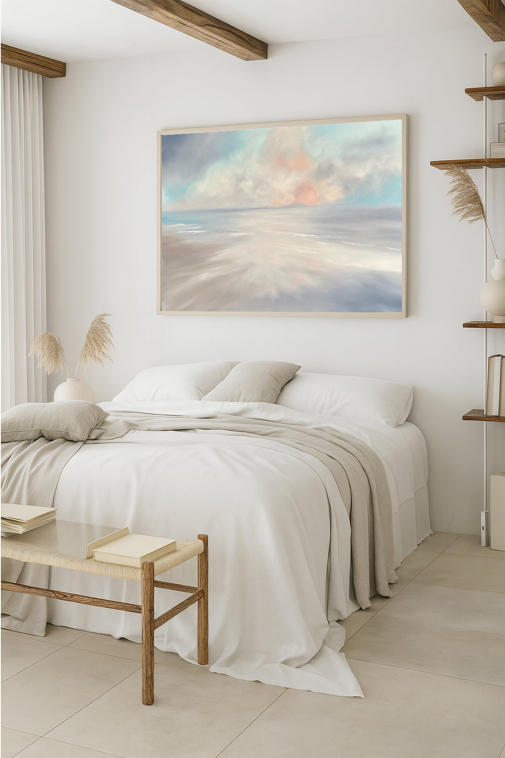 Ethereal Dreams- Original Atmospheric Realism Seascape Fine Art by Magda Malak