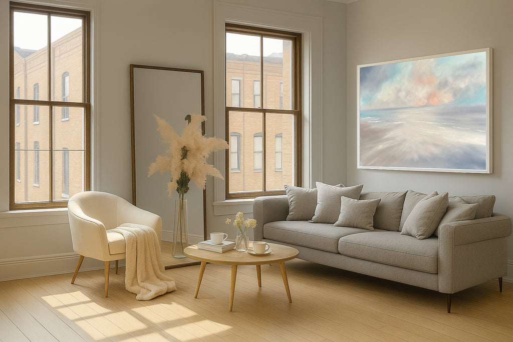 Ethereal Dreams- Original Atmospheric Realism Seascape Fine Art by Magda Malak