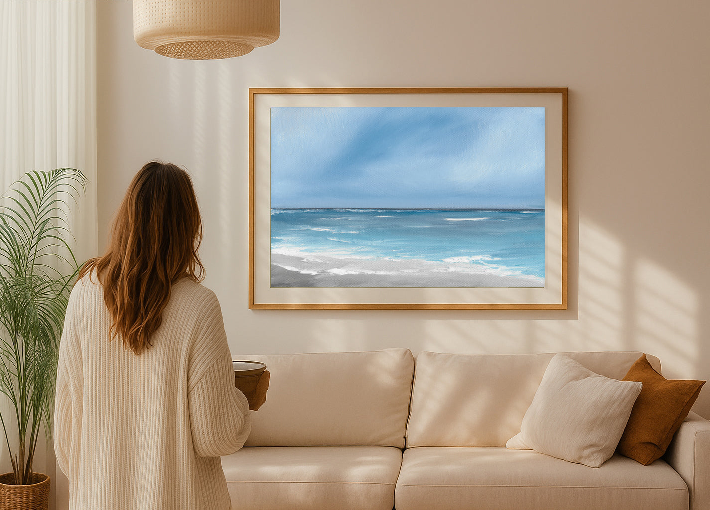 I Am Here - Abstract Seascape Fine Art Print on Paper