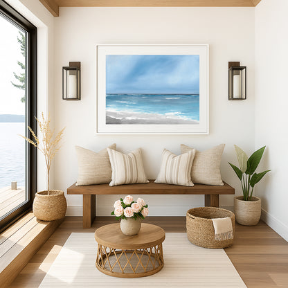 I Am Here - Abstract Seascape Fine Art Print on Paper
