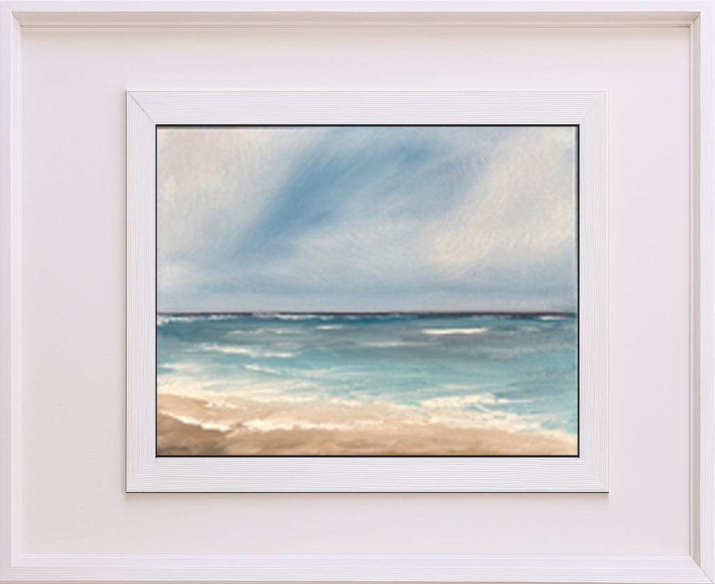 I Am Here -  Original Abstract Seascape Fine Art by Magda Malak