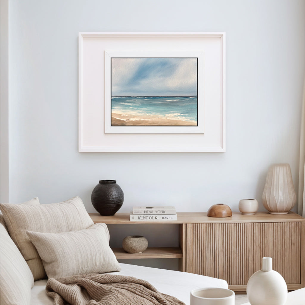 I Am Here -  Original Abstract Seascape Fine Art by Magda Malak