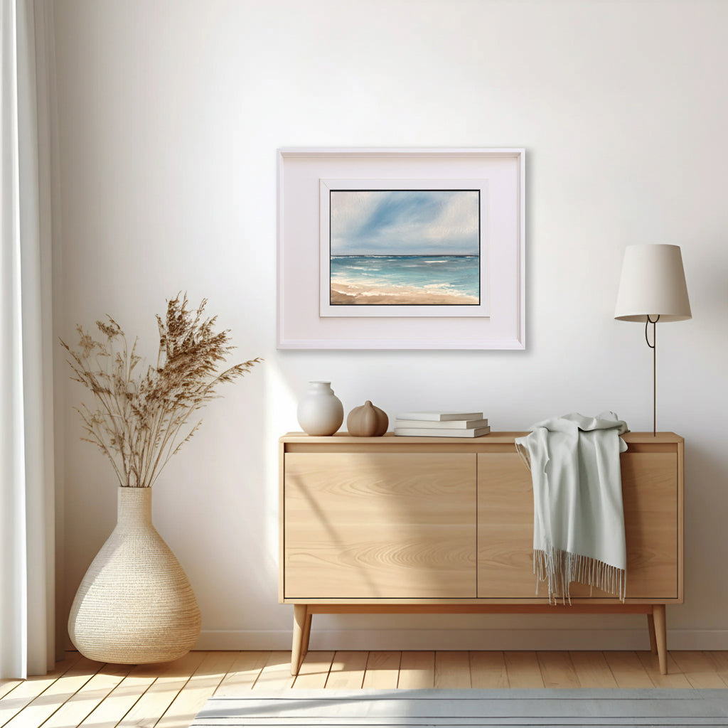 I Am Here -  Original Abstract Seascape Fine Art by Magda Malak