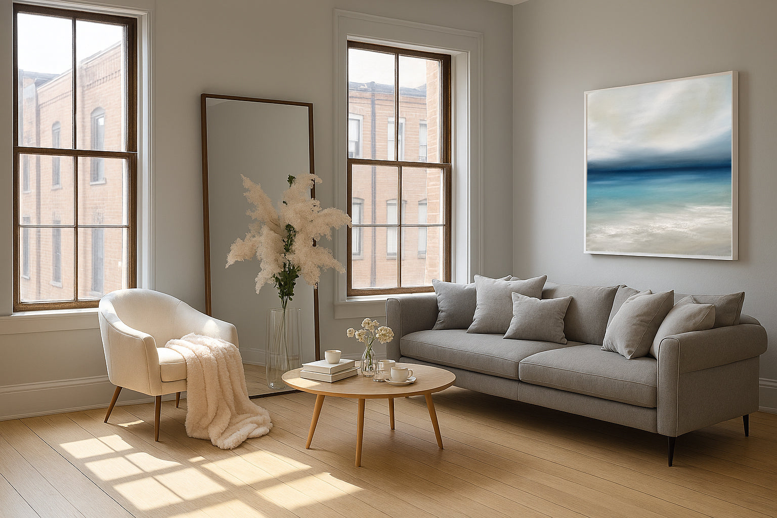 Life- Fine Art Abstract Seascape Canvas Print