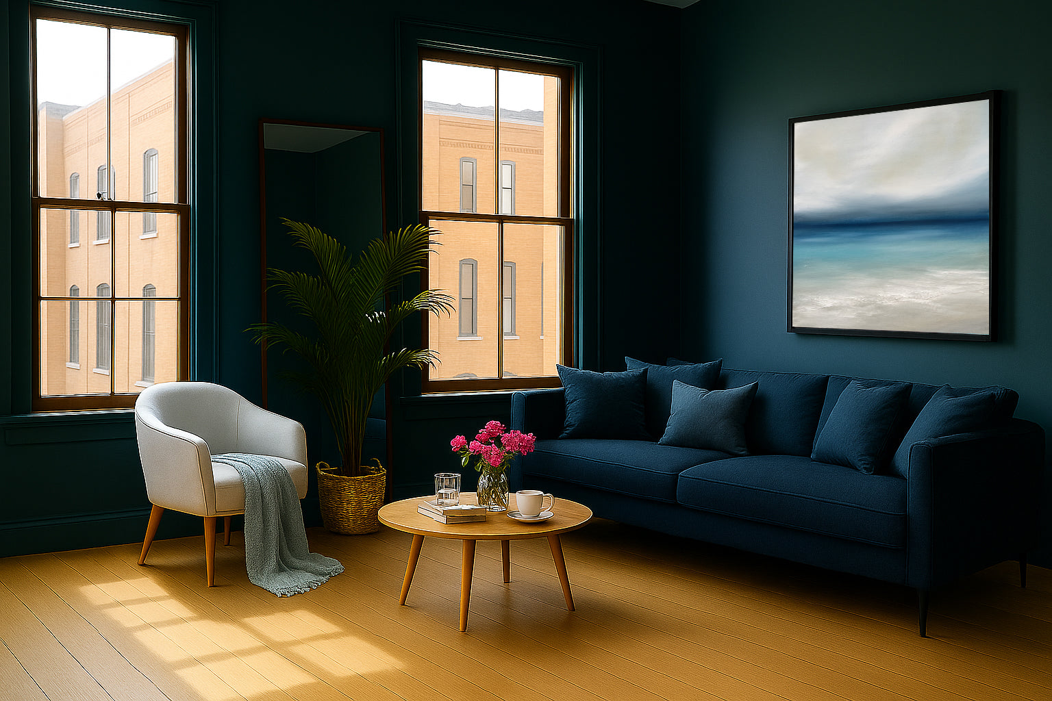 Life- Fine Art Abstract Seascape Canvas Print