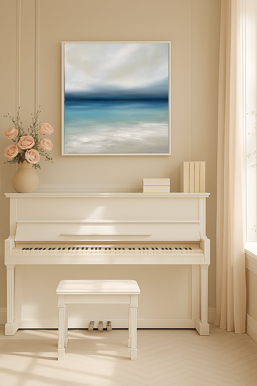 Life- Fine Art Abstract Seascape Canvas Print