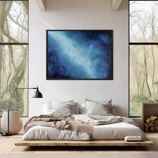 Light of Tranquility- Original Abstract Painting by Magda Malak - Magda Malak Art