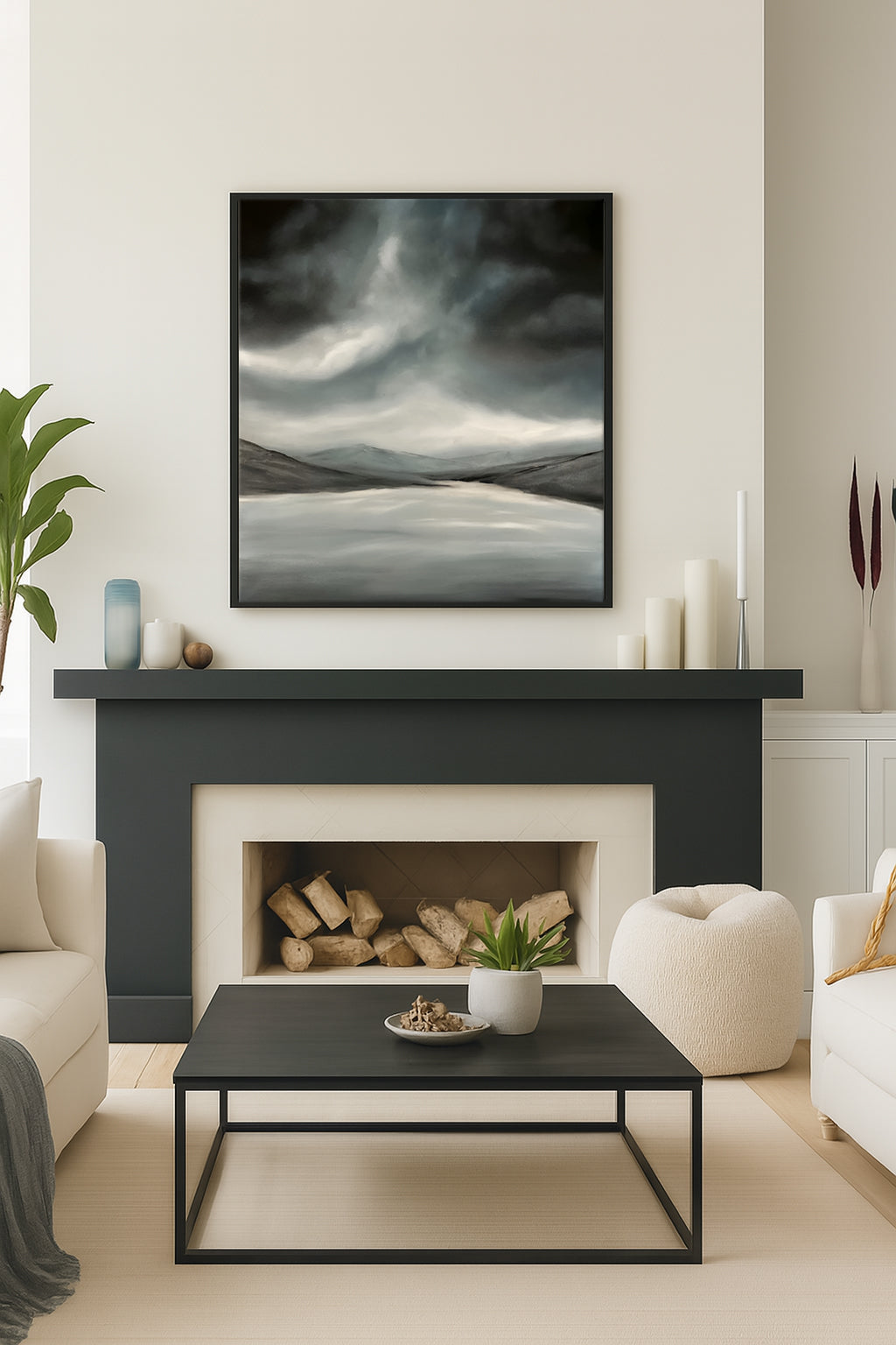 Lough Tay- Original Abstract Landscape Fine Art by Magda Malak